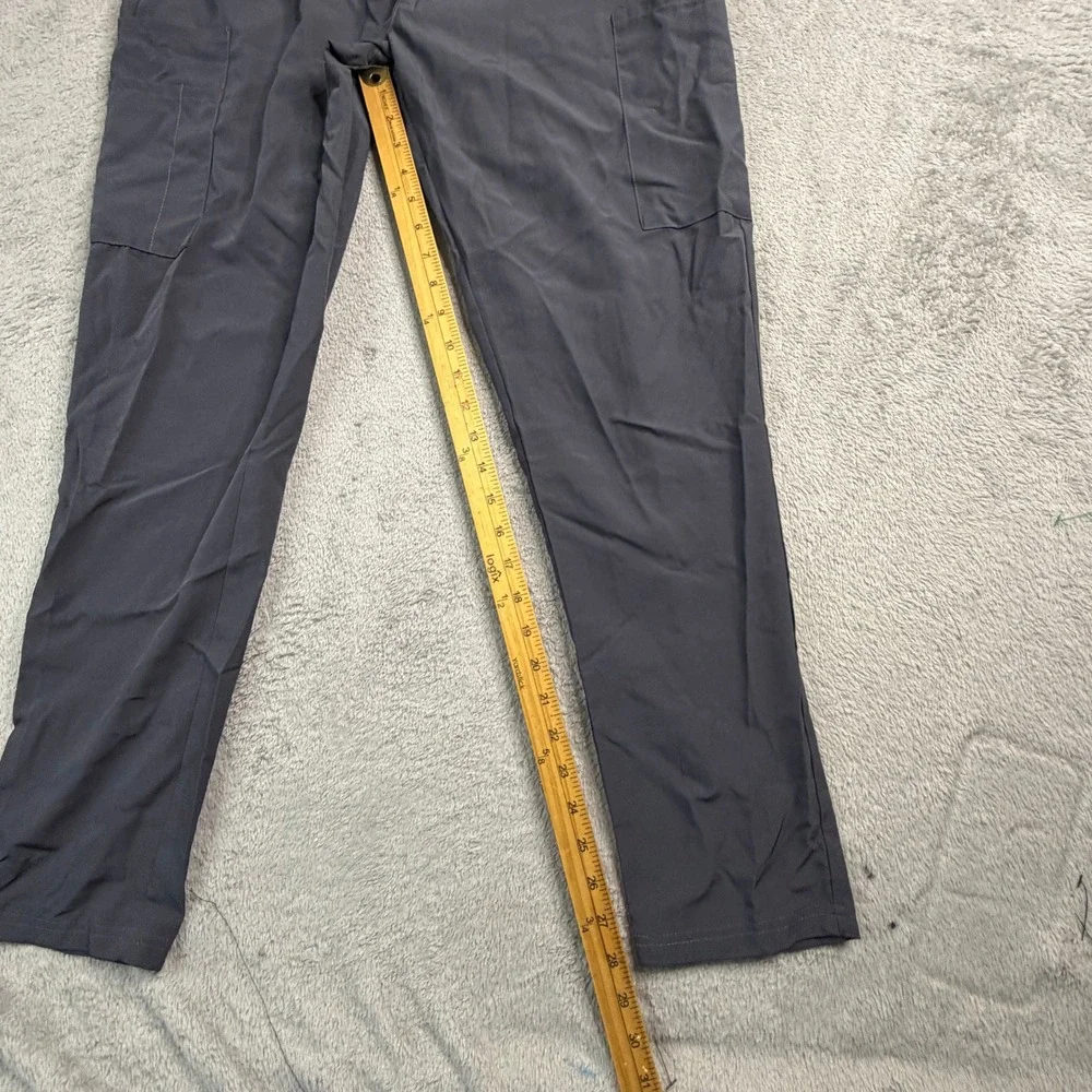 NWT New York Laundry +MEDics Womens Scrub Set Gray V-Neck Top Cargo Pants Large - Picture 9 of 14